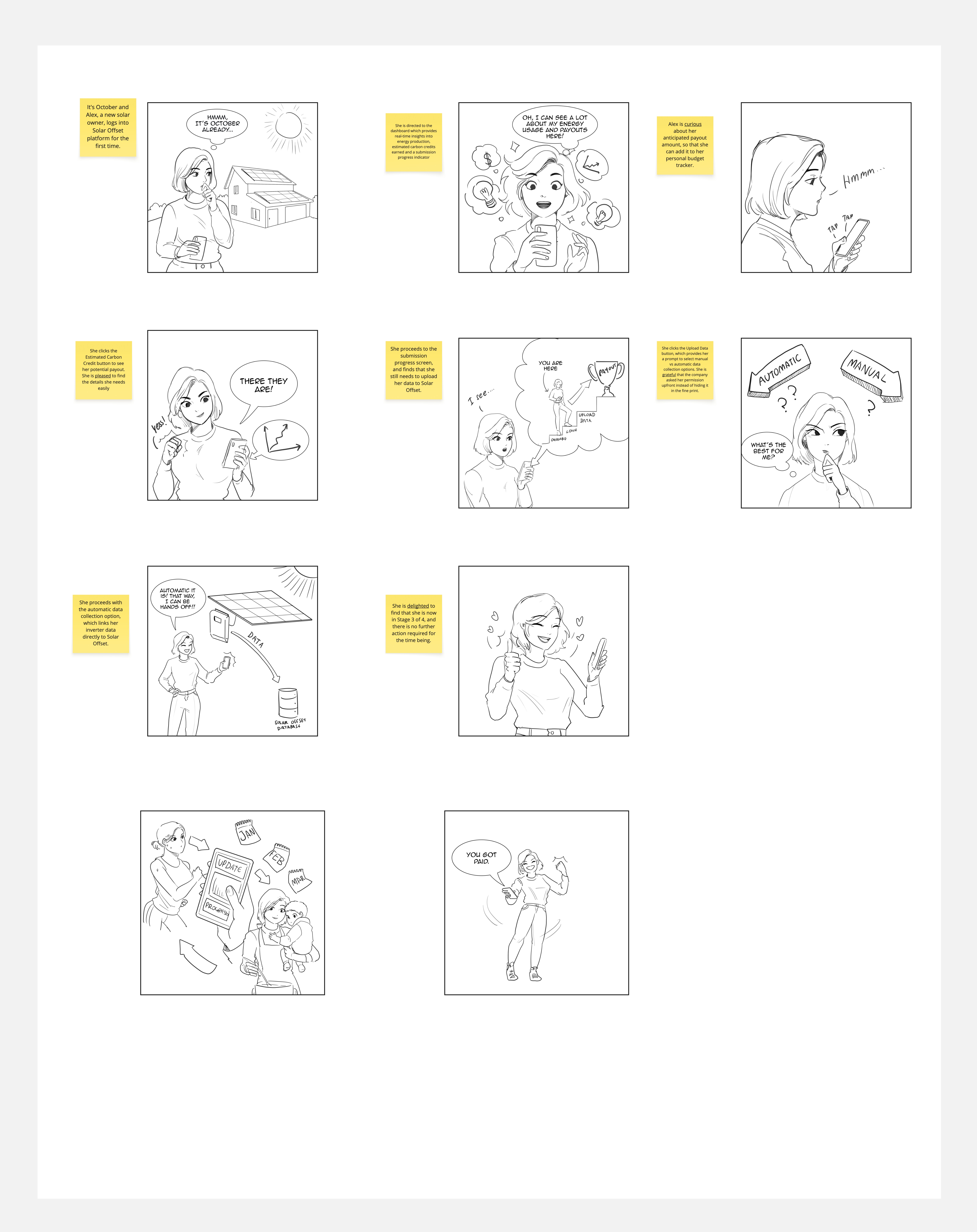 Design iteration wireframes